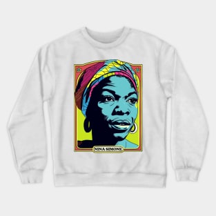 Nina Simone /\ Original Retro Fan Art Design Crewneck Sweatshirt